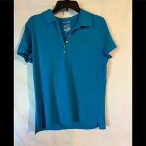 St. John’s Bay turquoise polo, size L